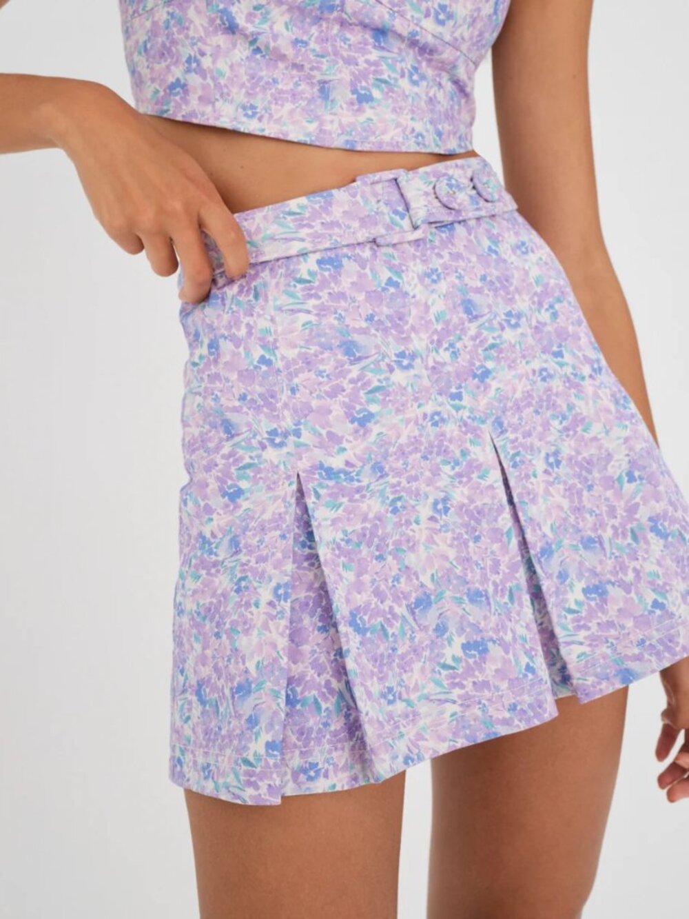 For Love & Lemons Marlo Mini Skirt | Purple | Small (S) | NWT